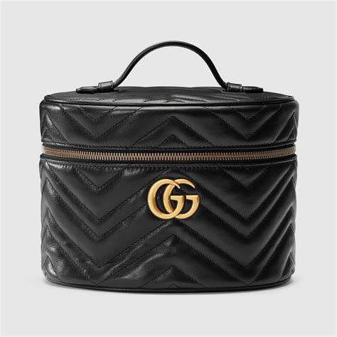 gucci medium cosmetic case|Gucci marmont makeup bag.